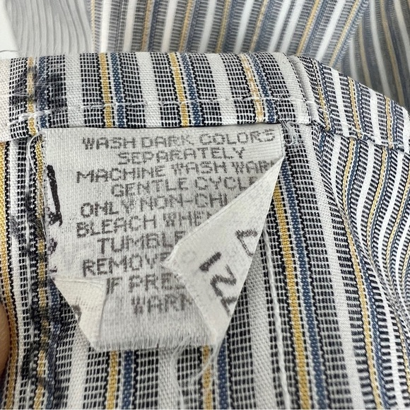 Vintage Burberrys of London Button Down Shirt Stripe size 15 1/2 - 34 - Picture 5 of 5